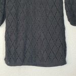 White House | Black Market NEW WHBM 3/4 Sleeve Open Knit Embellished Beaded Tunic Sweater Top Size Medium Photo 5
