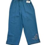 Napa Valley Crop Pants Pull On Embroidered Floral Accent Pockets Medium Petite Size undefined Photo 10