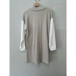 New Mavi Tunic Sweater Size Medium Beige Peekhole NWT White Photo 6