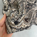 Studio Works Geometric Paisley Button Front Long Sleeve Blouse Size MD Photo 4