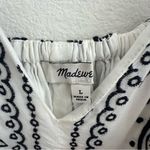 Madewell Embroidered Deep V-Neck Midi Dress in Bandana Size: L, NWT Photo 5