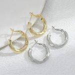 Silver Hoop Earrings Photo 2