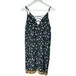 Farm Rio  Mini Floral Print Colorful Sleeveless Lace up Detail Dress Photo 8
