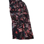 IRO  Lou Top in Black Floral Red Long Sleeve Sheer Puff Sleeve Size 6‎ Medium M Photo 15