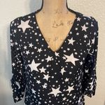 Decree Black and white  stars tunic. EUC. Photo 1