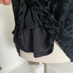 Francesca’s Black Floral Velvet Burnout High Low Keyhole Back Goth Whimsigoth Size M Photo 6