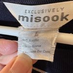 Misook Exclusively  Navy White Stripe Lightweight Sweater Size Large Photo 1