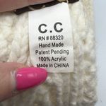 C.C Ribbed Knit Headband Flower Rhinestones Bling Soft Stretch Winter Ear Warmer Photo 6