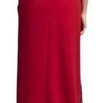 Tadashi Shoji One Shoulder Lace Insert Gown Geranium Red Size 12 Photo 1