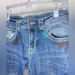 COWGIRL TUFF CO. Women’s Embroidered Southwest Rocker Western Bootcut Jeans Blue Size 29 Photo 4