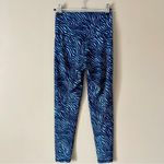 Aerie OFFLINE BY | Blue High Waisted Zebra Print Leggings Sz M Photo 3