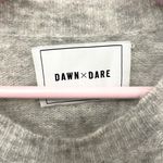 Dawn & Dare Grey Stripe Long Sleeve Mohair Wool Blend Crewneck Sweater Size L Gray Size L Photo 2