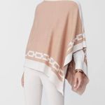 J. McLaughlin Knit Maud Poncho in Latte & Heathered Oatmeal One Size NWT Photo 1