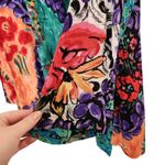 Carole Little Multicolor Vibrant Open Front Crinkle Y2K Hippie Cardigan Size 8 Photo 2