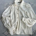 ZARA  Pearl Detail Buttondown Blouse Photo 0