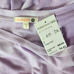 Sundry  Lilac Purple White Tye-Dye Long Sleeve Round Neckline Shirt Size 2 NWT Photo 10