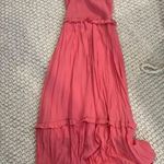 TJ Maxx Pink Ruffle Maxi Dress Photo 1