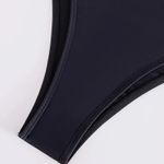 Bold Solid Color Asymmetric Cut Out Design One Shoulder High Cut Leg Size Xl Black Photo 3