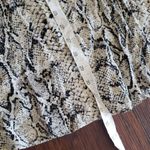Reformation Women's Snake Print Chic Feminine Edgy Trendy Boho Skirt Size 10 Photo 3