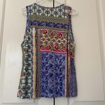 Johnny Was  Franco Boho Swing Tank Top Multi Color Printed Sz L Large NWT $110 Photo 9
