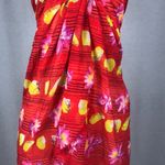 Zuliana Sea Shell & Flower Mesh Long Sarong. Made In USA. New With Tags Red Size undefined Photo 1