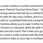 Knox Rose Woman's Long Sleeve Notch Neck Waffle knit Top Gray  M Photo 12