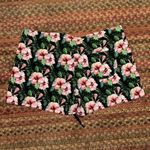 CORAL AND REEF BEACHWEAR HIBUSCUS FLOWER TROPICAL PRINT SWIM BOARD SHORTS Black Size L Photo 3