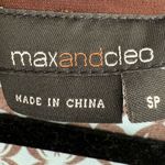 Max and Cleo Geometric Starburst Floral Print Midi Wrap Dress Size Small Petite Photo 2