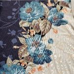 Miss Look  Blue Yellow Floral V Neck Women Medium Short Sleeve Petal High … Photo 2