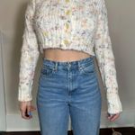 Urban Outfitters  Cameron Confetti Cropped Cardigan Knit Button Size XS Photo 0