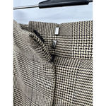 J. Jill Chino Pants Brown Houndstooth Mid Rise Drawstring Stretch Tweed S‎ Tall Size L Photo 2
