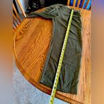 Rag Poets  Green Linen Straight Leg Cropped Pants Size Small Elastic Waist Photo 7