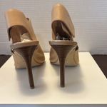 Charles David  Tan Mules with Peep-Toe Design Photo 2