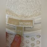 Michael Kors Women’s White Mesh Accent Cotton Tee Size S Photo 4