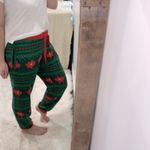 Holiday Time  green & red Christmas pajama pants size large Photo 3