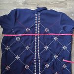 Frances Valentine Mabel Beaded Zip Front Mini Dress Navymulti 3X Blue Photo 12