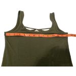 SO  Strappy Tank Top Army Green Crisscross Everyday Casual Photo 6