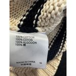 Brandy Melville  100% Cotton Striped Sweater Cream Navy Breton Pullover One Size Photo 4