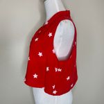 Fifth Sun Red Stars Button Up Sleeveless Top Size Large Photo 2