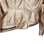 BLANK NYC  Metallic Leather Moto Jacket Photo 11
