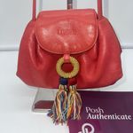 Loewe  Mini‎ Red Leather Tassle Crossbody Bag Pre Authenticated Photo 1