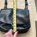 Patricia Nash ‎ Black Leather London Saddle Bag Heritage Crossbody Authentic Photo 11