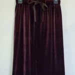 Ann Taylor NWT Plum Velvet Skirt MSRP $90 Photo 0