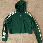 Adidas Orginals Cropped Green Hoodie Photo 1