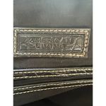 American Living  Black Faux Croc Leather Purse Shoulder Bag Silver Tone NWOT Photo 6