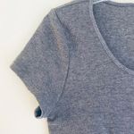 Wild Fable Gray Waffle Short Sleeve Crop Top — Buttons — XS — Summer — Like New Photo 5
