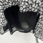 ALLSAINTS Ivey Scatter Dress Black and White Floral Size 6 Photo 8