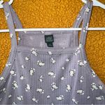 Wild Fable  Purple and White Fitted Crop Tank Top Photo 1