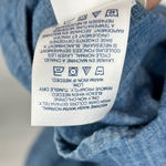 Lands' End Womens Cotton Denim Chambray Shirt Dress Button Down Pockets Size 8 Photo 4