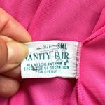 Vanity Fair Vintage  Nylon Nightgown & Robe Set Hot Pink White Small Photo 7